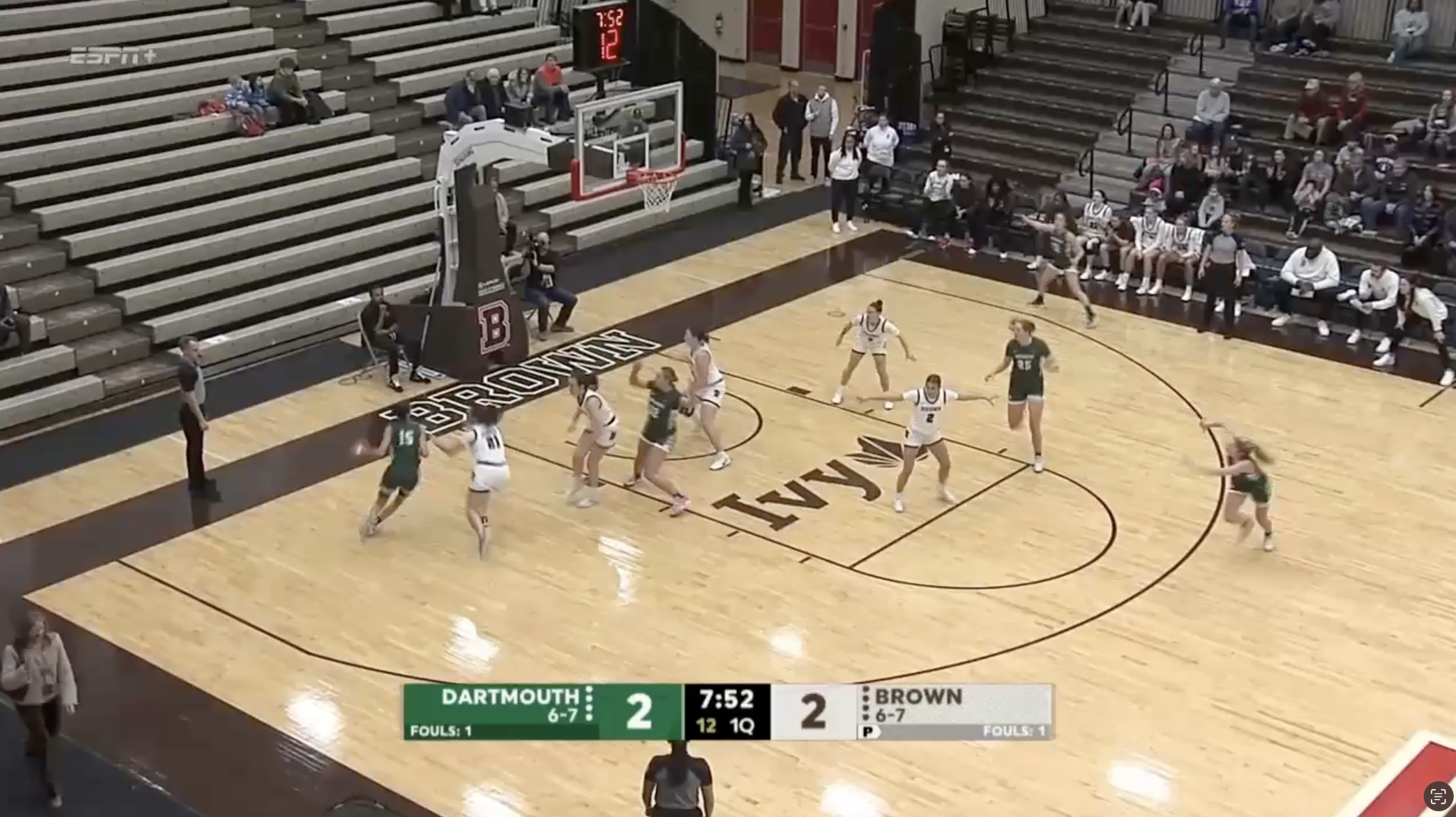 Dartmouth Begins Ivy Play With a 64-48 Win Over Brown  - Via Ivy League